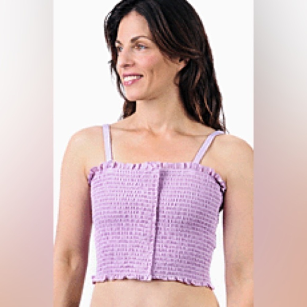 NWOT Expand-a-Band Traditional Breast Binder Floral Lavender Size Medium